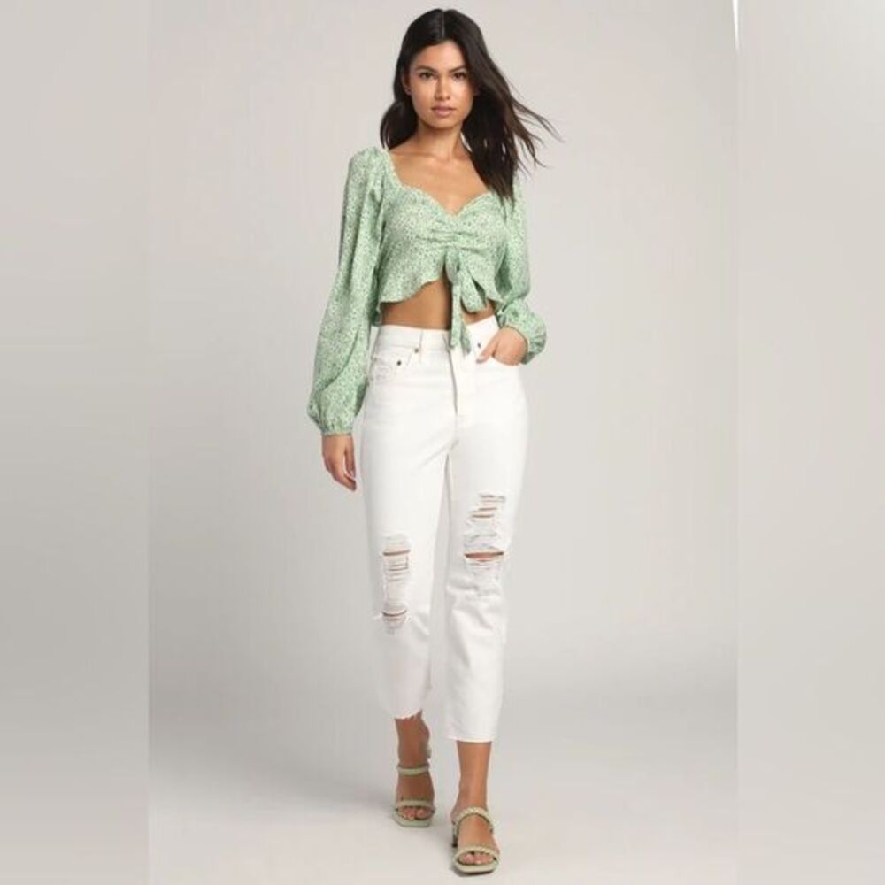 LEVI’S 501 Original High Rise Straight Leg Jeans in White NWT